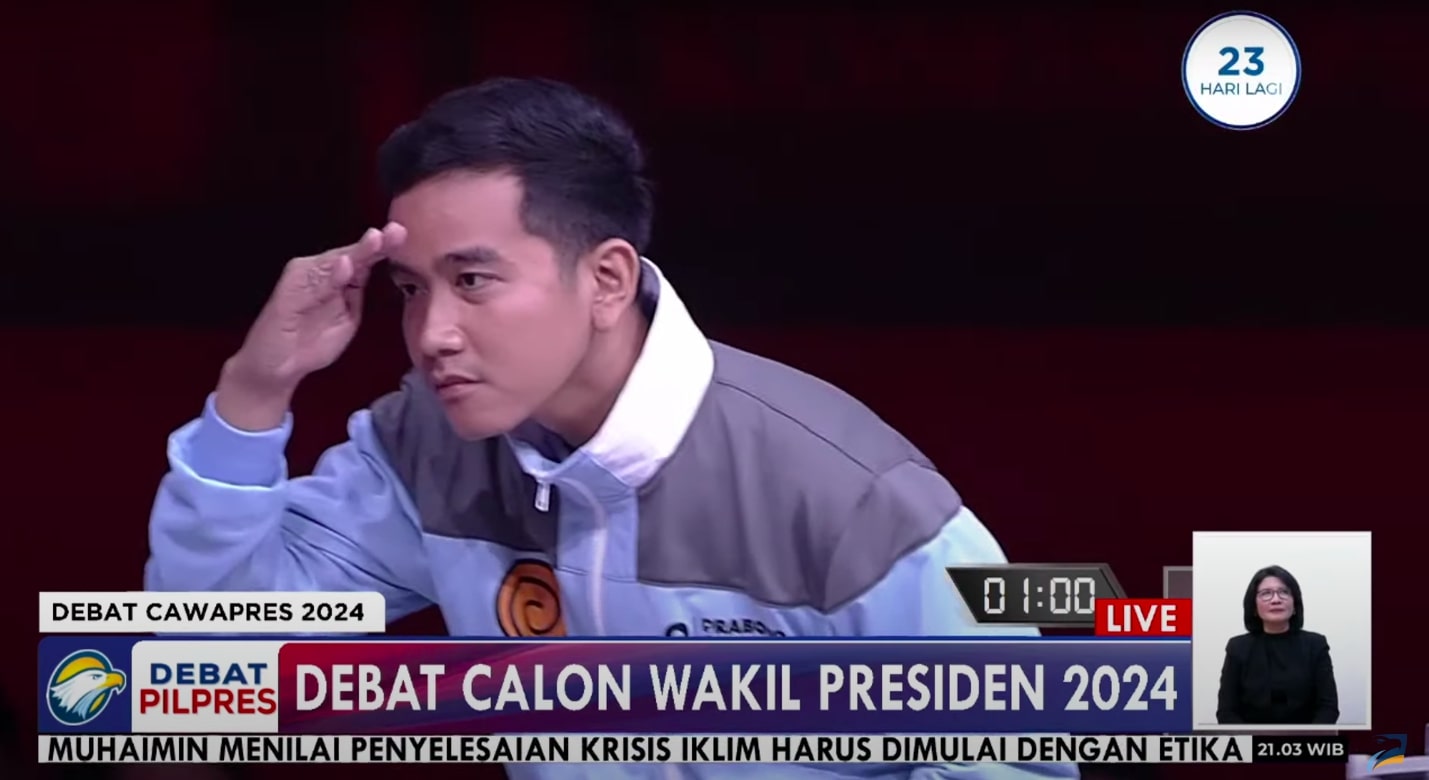 Netizen Kritik Sikap Gibran Di Debat Kali Ini: Terlalu Songong